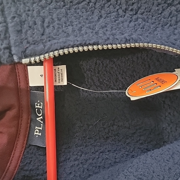 Childrens place fleece sweater jacket - Picture 3 of 5